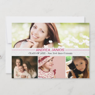 Glückliche Erinnerungen - Foto Abschluss Einladung