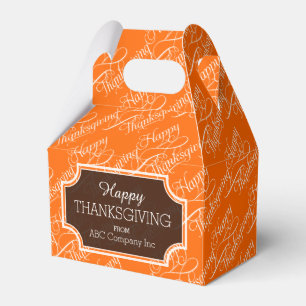 Glückliche Erntedank-Geschenkboxen Geschenkschachtel