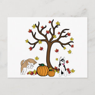 Glückliche Erntedankkarte Feiertagspostkarte