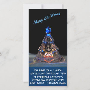 glückliche Familie Feiertagskarte