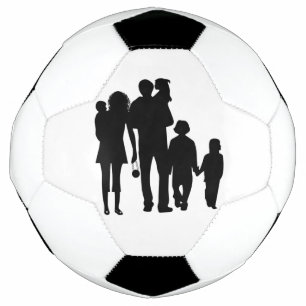 GLÜCKLICHE FAMILIE FUßBALL
