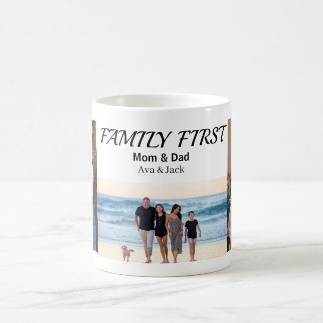 Glückliche Familie Kaffeetasse (Mittel)
