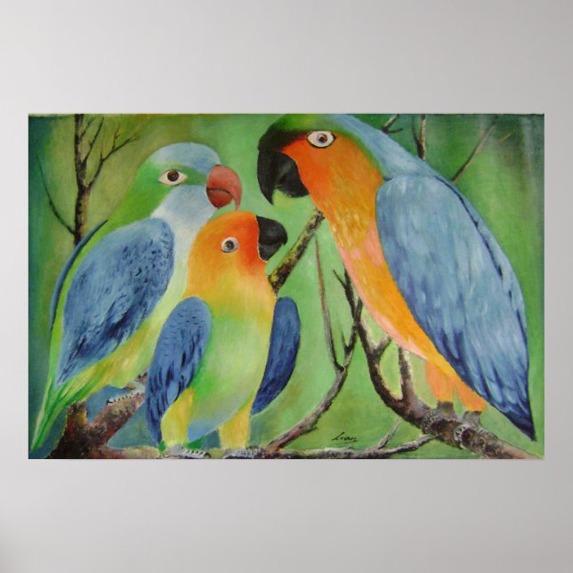 glückliche Familie Poster (Vorne)