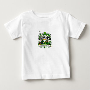 Glückliche Familienmannschaft Irischer Shamrock St Baby T-shirt