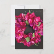 Glückliche Feier - Heißrosa Blumenkranz