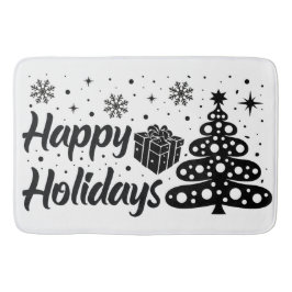 Glückliche Feiertage Frohe Weihnachten Ugly Weihna Badematte