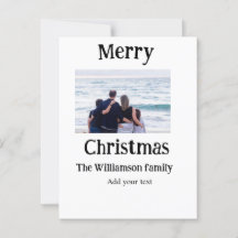 Glückliche Feiertage fügen Familiennamen Foto Weih