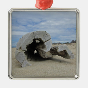 Glückliche Feiertage Warm Pacific Coast Strand Tre Ornament Aus Metall