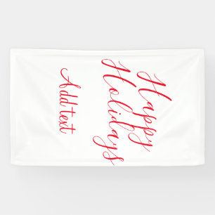 Glückliche Feiertage Weihnachten Rote Kalligrafie  Banner
