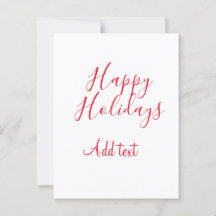 Glückliche Feiertage Weihnachten Rote Kalligrafie 