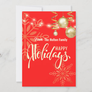 Glückliche Feiertage Weihnachten Sonderankündigung Einladung