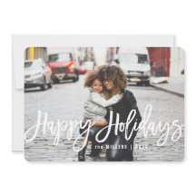 Glückliche Feiertags-Foto-Karte, horizontal