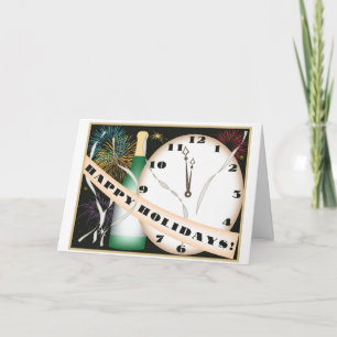 Glückliche Feiertags-Kunst-Deko-Weihnachtskarte Feiertagskarte