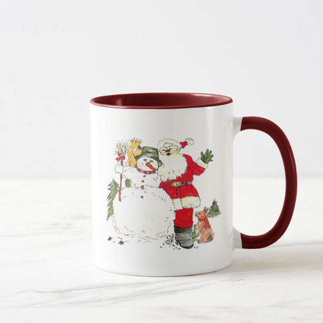 Glückliche Feiertags-Tasse Tasse (Rechts)