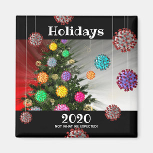 glückliche Ferien 2020 Kokosmolekül-Baum Magnet