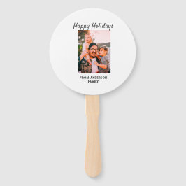 Glückliche Ferien Foto Moderne Liebe Kleine Famili Fächer