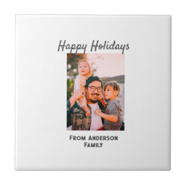 Glückliche Ferien Foto Moderne Liebe Kleine Famili Fliese