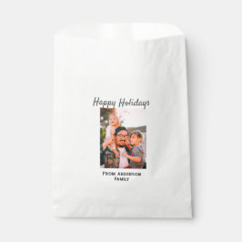 Glückliche Ferien Foto Moderne Liebe Kleine Famili Geschenktütchen