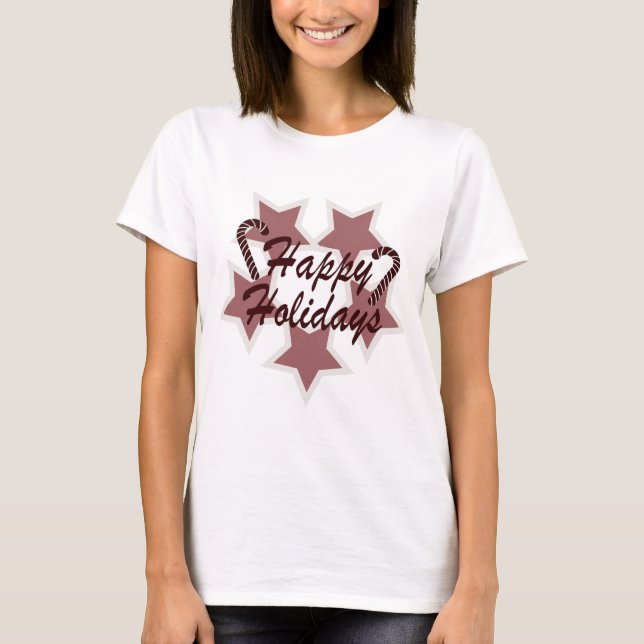 glückliche Ferien T-Shirt (Vorderseite)