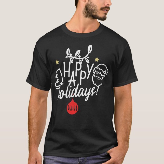 glückliche Ferien T-Shirt (Vorderseite)