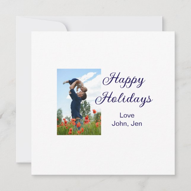 Glückliche Ferien Vater Sohn Weihnachten Familieng (Vorderseite)