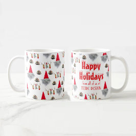 Glückliche Ferien Weihnachten Grün Business Tasse