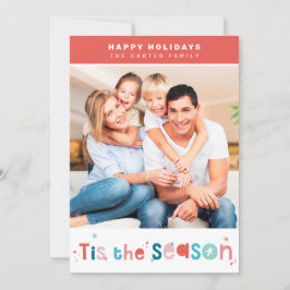 GLÜCKLICHE FERIEN Weihnachten ist die Saison Typog