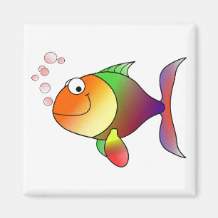 Glückliche Fische Magnet