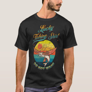 Glückliche Fischerei nicht Vintag waschen T-Shirt