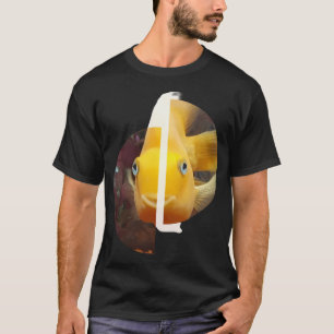 Glückliche Fischhalbkreise T-Shirt