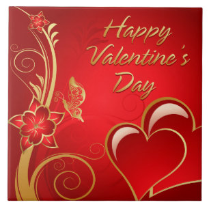 Glückliche Fliese des Valentinstag-3