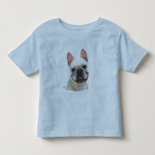Glückliche französische Bulldogge scherzt Shirt