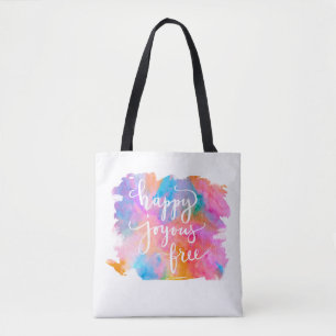 Glückliche freudige freie Taschen-Tasche