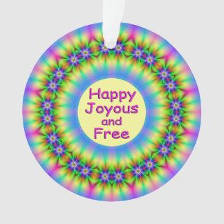 Glückliche, Frohe und Freie Mandala Ornament