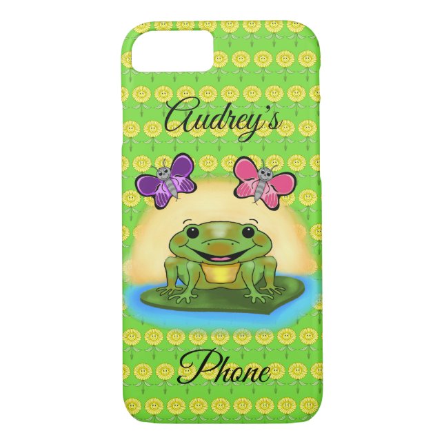 Glückliche Frosch-Handy-Abdeckung Case-Mate iPhone Hülle (Rückseite)