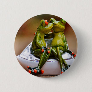 Glückliche Frösche Button