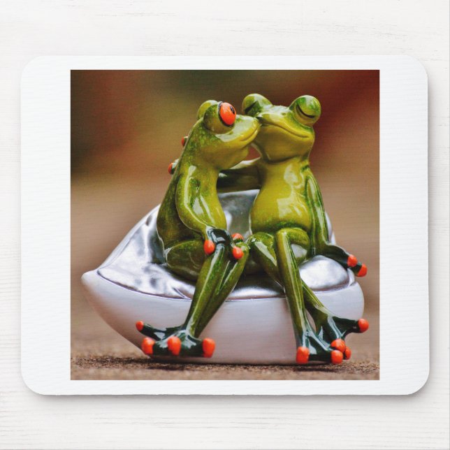 Glückliche Frösche Mousepad (Vorne)
