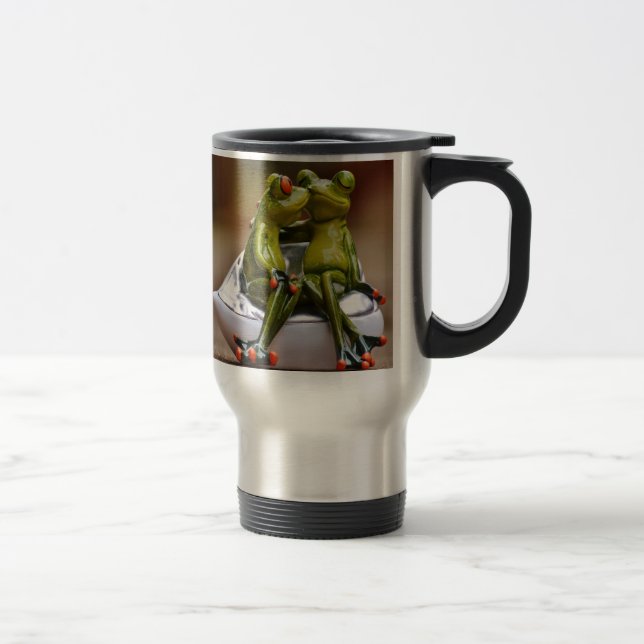 Glückliche Frösche Reisebecher (Rechts)