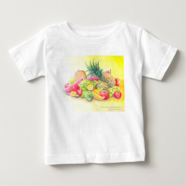 Glückliche Früchte Baby T-shirt (Vorderseite)