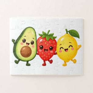 Glückliche Früchtefreunde Puzzle