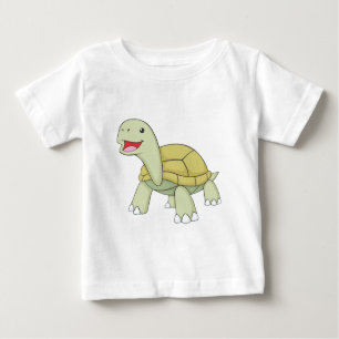 Glückliche Galapagos-Schildkröte Baby T-shirt