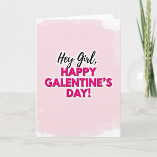Glückliche Galentines-Beste-Freundin-Karte Karte