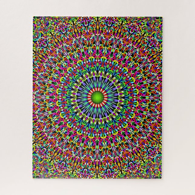 Glückliche Garten-Mandala Puzzle (Vertikal)