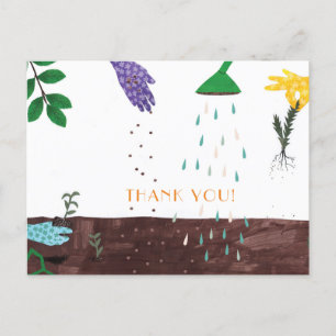Glückliche Gartensaison Danke an die Gärtner Postkarte