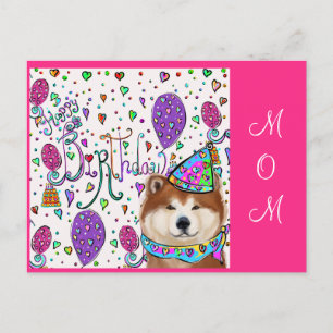 GLÜCKLICHE GEBURTSTAG-MAMA POSTKARTE