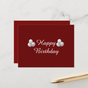 Glückliche Geburtstagsfeier Tasse mit Balloons Postkarte