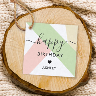 Glückliche Geburtstagsgeschenke Tags, Geburtstagsm Geschenkanhänger