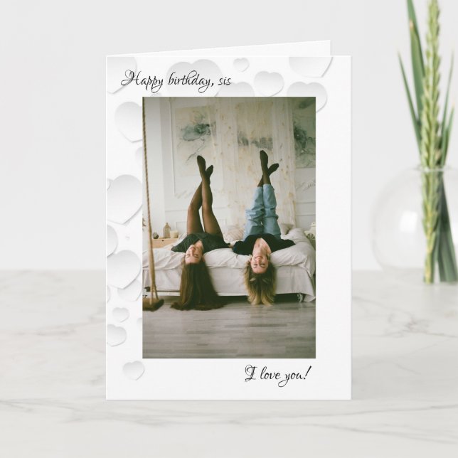 Glückliche Geburtstagsgeschwistenkarte Karte (Vorderseite)