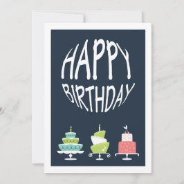 Glückliche Geburtstagskarte Feiertagskarte