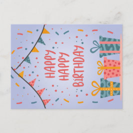 Glückliche Geburtstagskarte Feiertagspostkarte